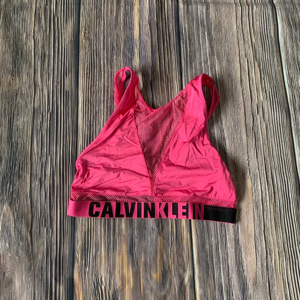 Mesh Calvin Klein Hot Pink Sports Bra